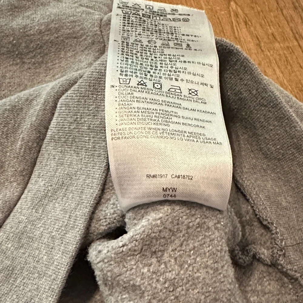 Nike Kids 18 Month Gray Sweatshirt Pink Leopard Logo